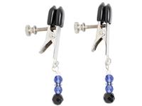 Blue Beaded Clamps With Broad Tip Nipple Clamps Blue