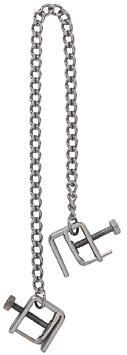 Spartacus Adjustable Nipple Clamps With Curbed Chain