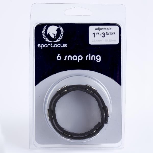 Spartacus Six Speeds Leather Cock Ring