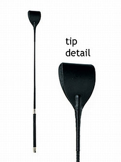 Black Leather Riding Crop