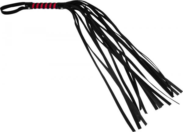 Red & Black Stripe Flogger