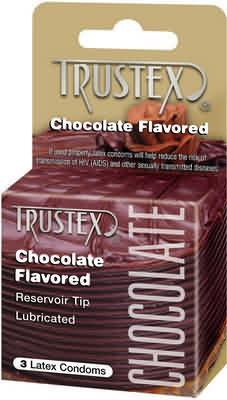 Trustex Flavored Condoms Chocolate 3 Pack