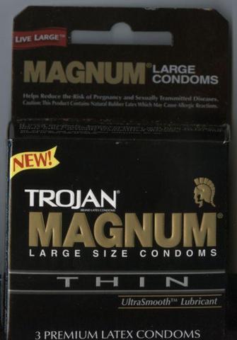 Trojan Magnum Thin Large Size Condoms With Ultrasmooth Lubricant