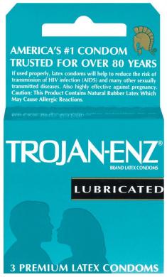 Trojan ENZ Lubricated Condoms 3 Pack