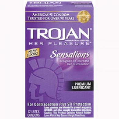 Trojan Her Pleasure Lubricated Latex Condoms