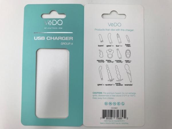 Vedo USB Charger Replacement Cord Group A Vibrators