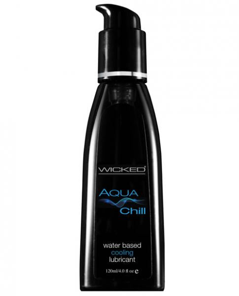 Wicked Aqua Chill Waterbased Cooling Sensation Lubricant 4oz