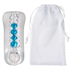 Cloud 9 Personal Double Ended Beaded Stroker Clear