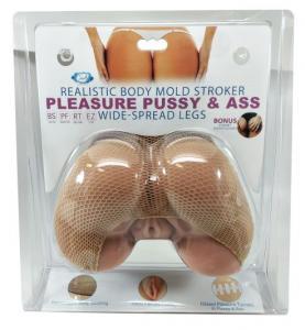 Cloud 9 Realistic Pussy & Ass Body Mold W/spread Legs Tan