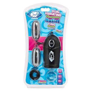 Cloud 9 Dual Vibrating Pleasure Bullet Turbo Speed Black