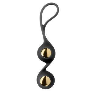 Duo Kegel Balls Black with Sleeve