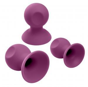 Cloud 9 Health & Wellness Nipple & Clitoral Massager Suction Set Plum